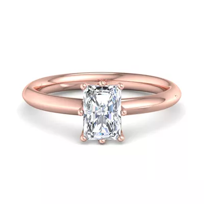 Olivia Knife Edge 6 Prong  Solitaire Engagement Ring
