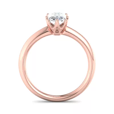 Olivia Knife Edge 6 Prong  Solitaire Engagement Ring
