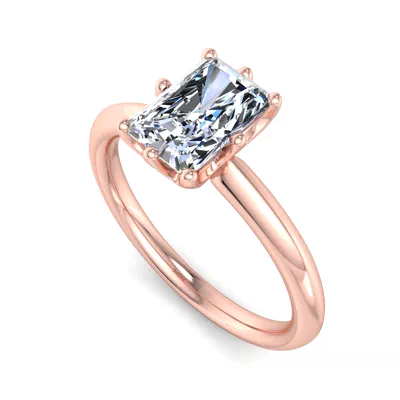 Olivia Knife Edge 6 Prong  Solitaire Engagement Ring