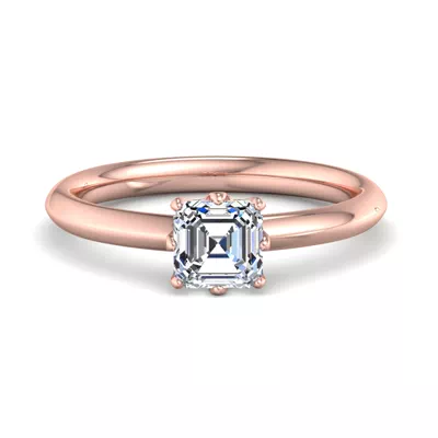 Olivia Knife Edge 6 Prong  Solitaire Engagement Ring