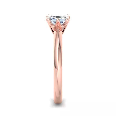 Olivia Knife Edge 6 Prong  Solitaire Engagement Ring