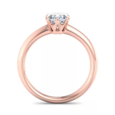 Olivia Knife Edge 6 Prong  Solitaire Engagement Ring
