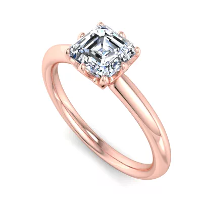 Olivia Knife Edge 6 Prong  Solitaire Engagement Ring