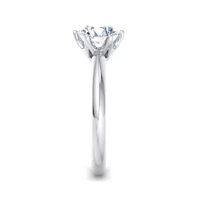 Olivia Knife Edge 6 Prong  Solitaire Engagement Ring