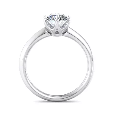 Olivia Knife Edge 6 Prong  Solitaire Engagement Ring