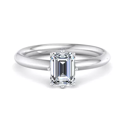 Olivia Knife Edge 6 Prong  Solitaire Engagement Ring