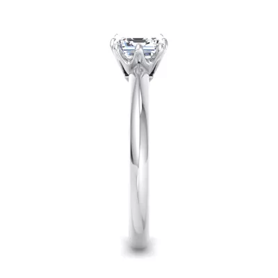 Olivia Knife Edge 6 Prong  Solitaire Engagement Ring
