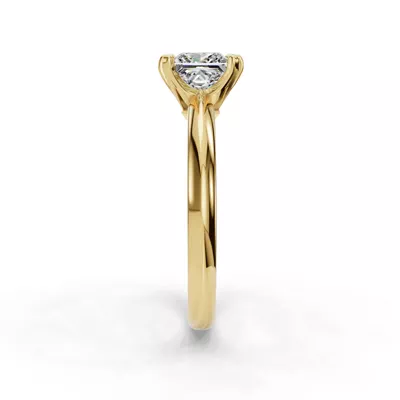 Olivia Knife Edge 6 Prong  Solitaire Engagement Ring