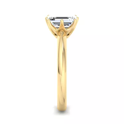 Olivia Knife Edge 6 Prong  Solitaire Engagement Ring