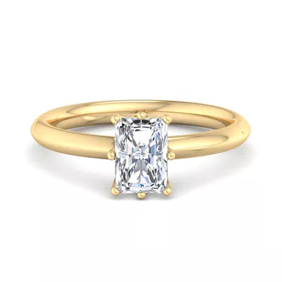 Olivia Knife Edge 6 Prong  Solitaire Engagement Ring