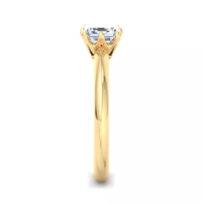 Olivia Knife Edge 6 Prong  Solitaire Engagement Ring