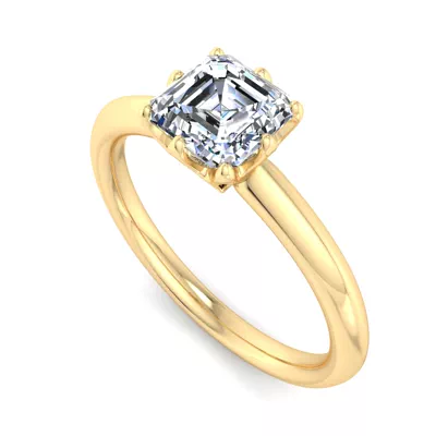 Olivia Knife Edge 6 Prong  Solitaire Engagement Ring