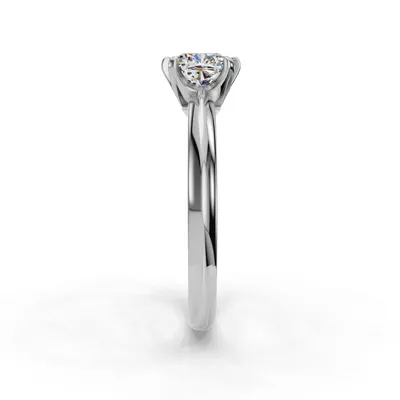 Olivia Knife Edge 6 Prong  Solitaire Engagement Ring