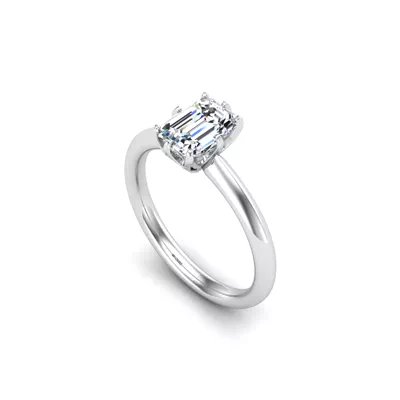 Olivia Knife Edge 6 Prong  Solitaire Engagement Ring