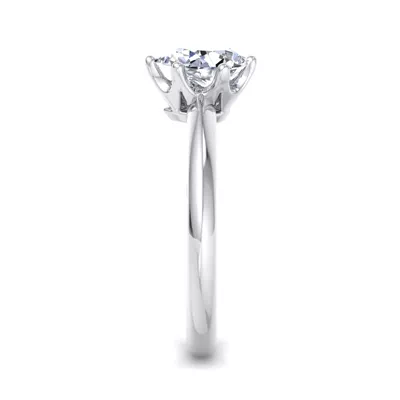Olivia Knife Edge 6 Prong  Solitaire Engagement Ring