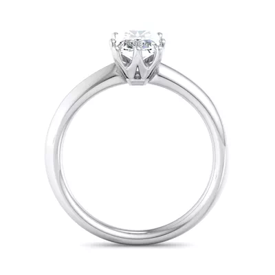 Olivia Knife Edge 6 Prong  Solitaire Engagement Ring