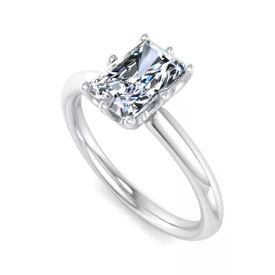 Olivia Knife Edge 6 Prong  Solitaire Engagement Ring