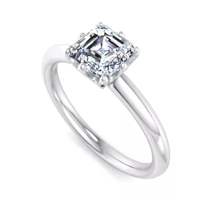 Olivia Knife Edge 6 Prong  Solitaire Engagement Ring