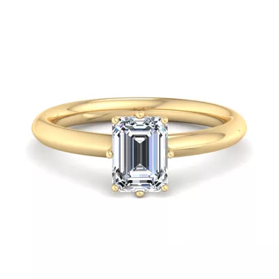 Olivia Knife Edge 6 Prong  Solitaire Engagement Ring