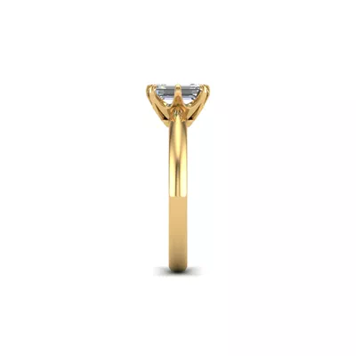Olivia Knife Edge 6 Prong  Solitaire Engagement Ring