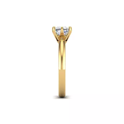 Olivia Knife Edge 6 Prong  Solitaire Engagement Ring