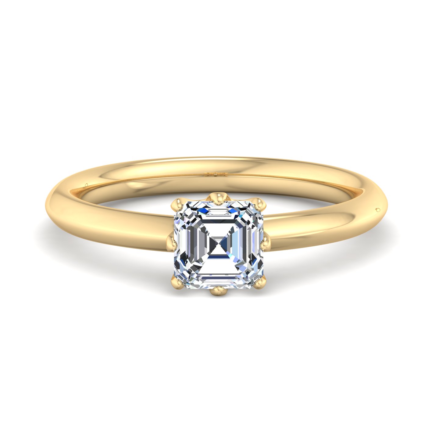 Olivia Knife Edge 6 Prong  Solitaire Engagement Ring