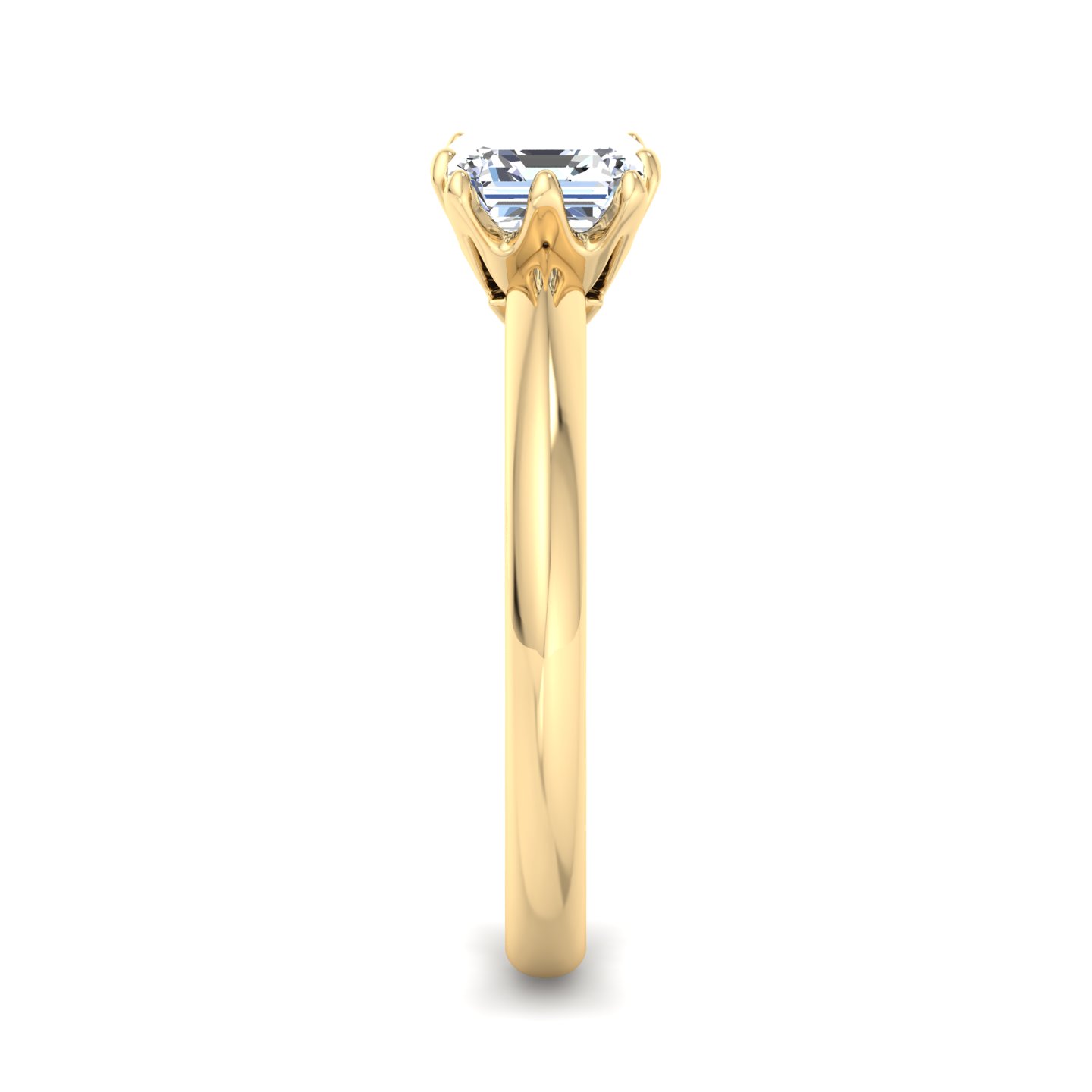Olivia Knife Edge 6 Prong  Solitaire Engagement Ring