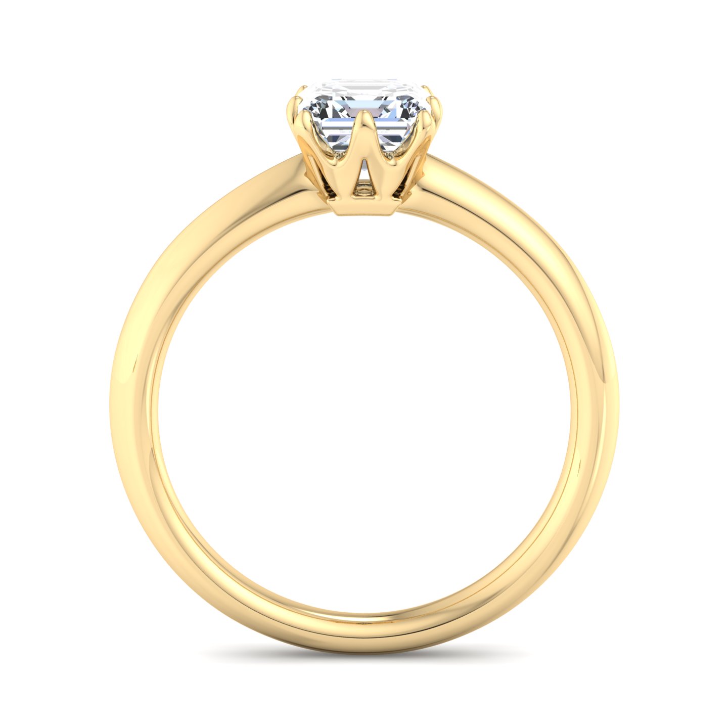 Olivia Knife Edge 6 Prong  Solitaire Engagement Ring