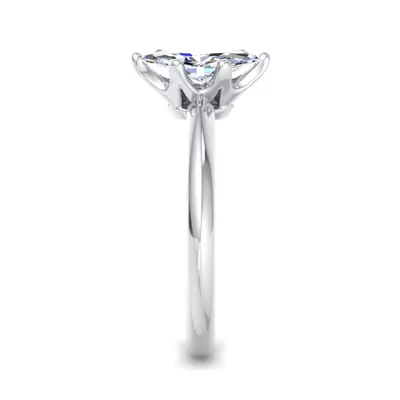 Olivia Knife Edge 6 Prong  Solitaire Engagement Ring