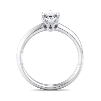 Olivia Knife Edge 6 Prong  Solitaire Engagement Ring