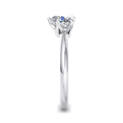 Olivia Knife Edge 6 Prong  Solitaire Engagement Ring