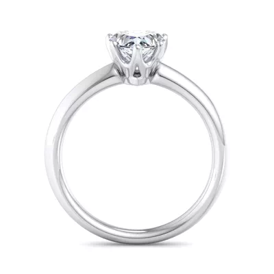 Olivia Knife Edge 6 Prong  Solitaire Engagement Ring