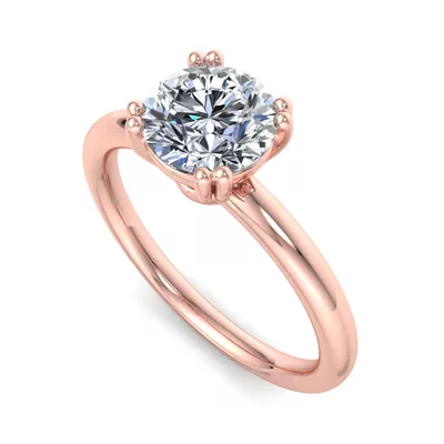 Margaret Double Prong Solitaire Engagement Ring