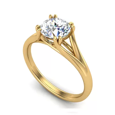 Iris Solitaire Engagement Ring