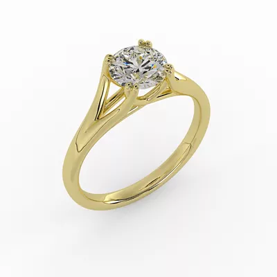 Iris Solitaire Engagement Ring