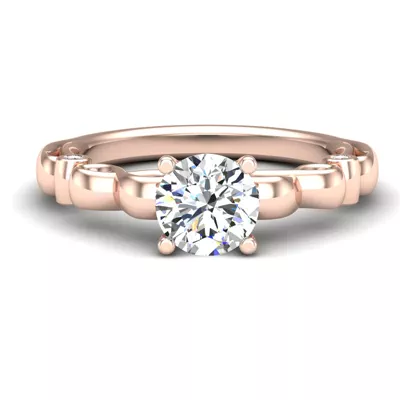 Ellieana Infinity Diamond Peekaboo Engagement Ring