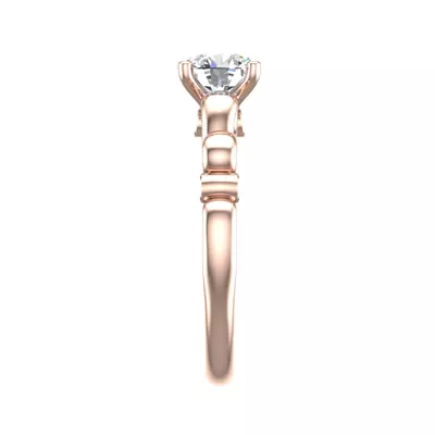 Ellieana Infinity Diamond Peekaboo Engagement Ring