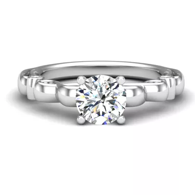 Ellieana Infinity Diamond Peekaboo Engagement Ring