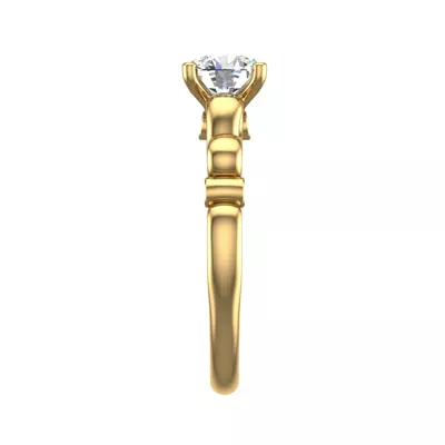 Ellieana Infinity Diamond Peekaboo Engagement Ring