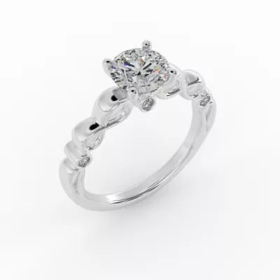 Ellieana Infinity Diamond Peekaboo Engagement Ring