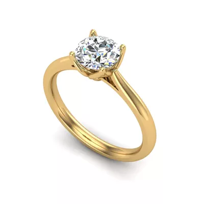 Jasmine Solitaire Engagement Ring