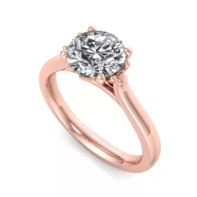 Daisy Solitaire Engagement Ring
