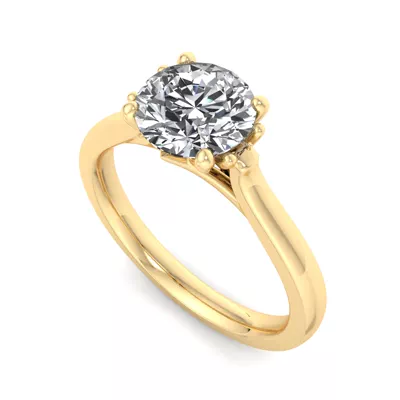 Daisy Solitaire Engagement Ring