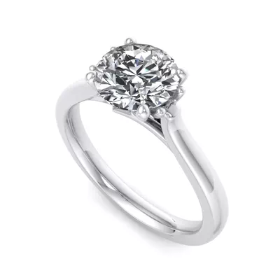 Daisy Solitaire Engagement Ring