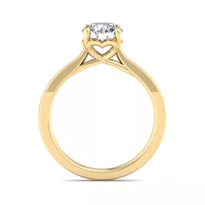 Valerie Heart Solitaire Engagement Ring