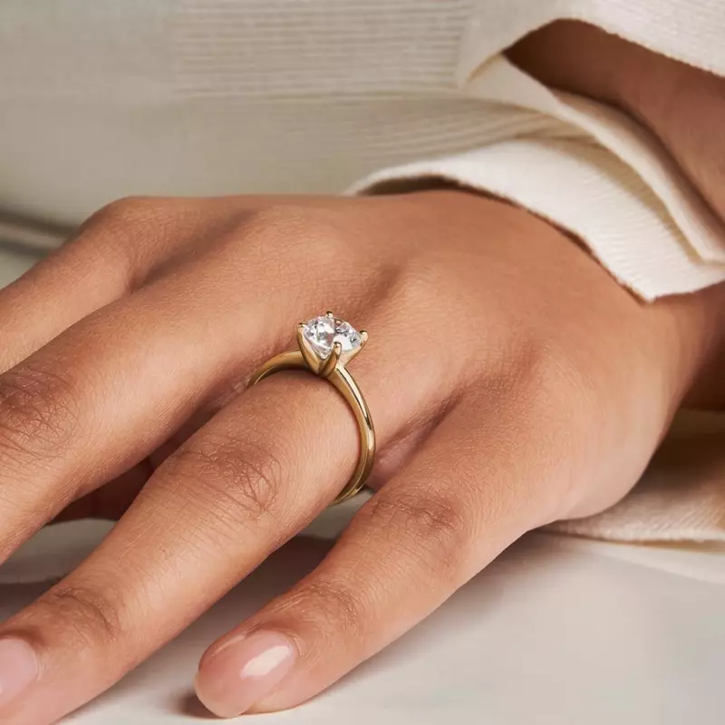 18K Yellow Gold Norah Solitaire Engagement Ring