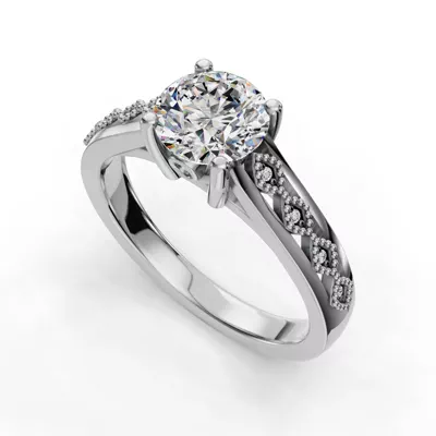Meadow Solitaire Engagement Ring