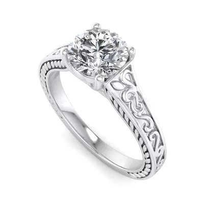 Emma 4 Prong Solitaire Engagement Ring