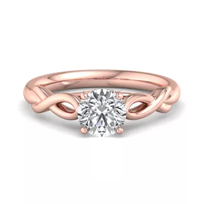 Mia Twisted Solitaire Engagement Ring