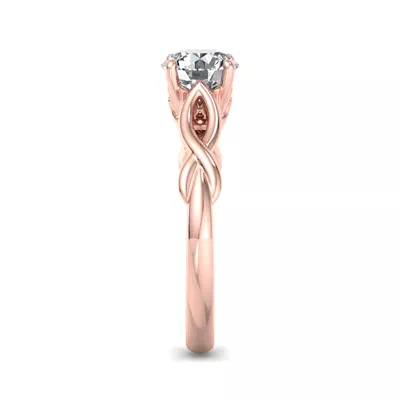 Mia Twisted Solitaire Engagement Ring
